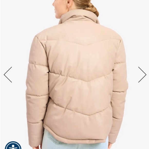 Splendid Faux Leather Jacket Puffer - NWT - Picture 5 of 5